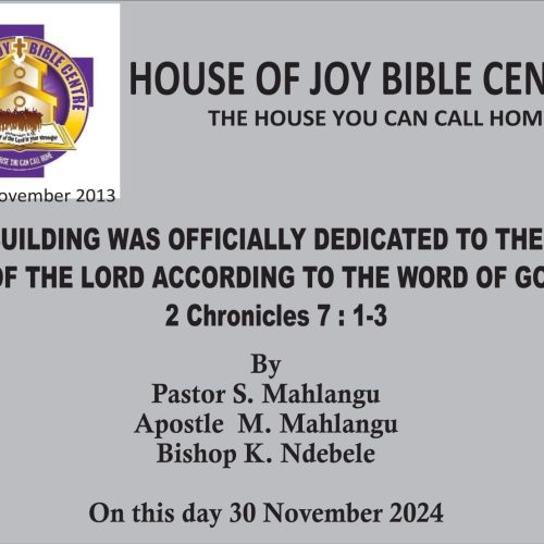 dedication of building 7